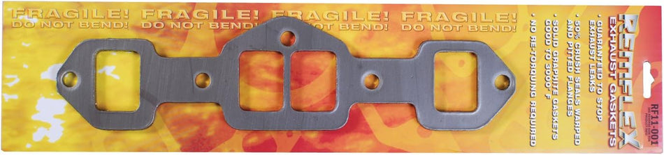 Remflex 11-001 Exhaust Gasket for Oldsmobile V8 Engine, (Set of 2)