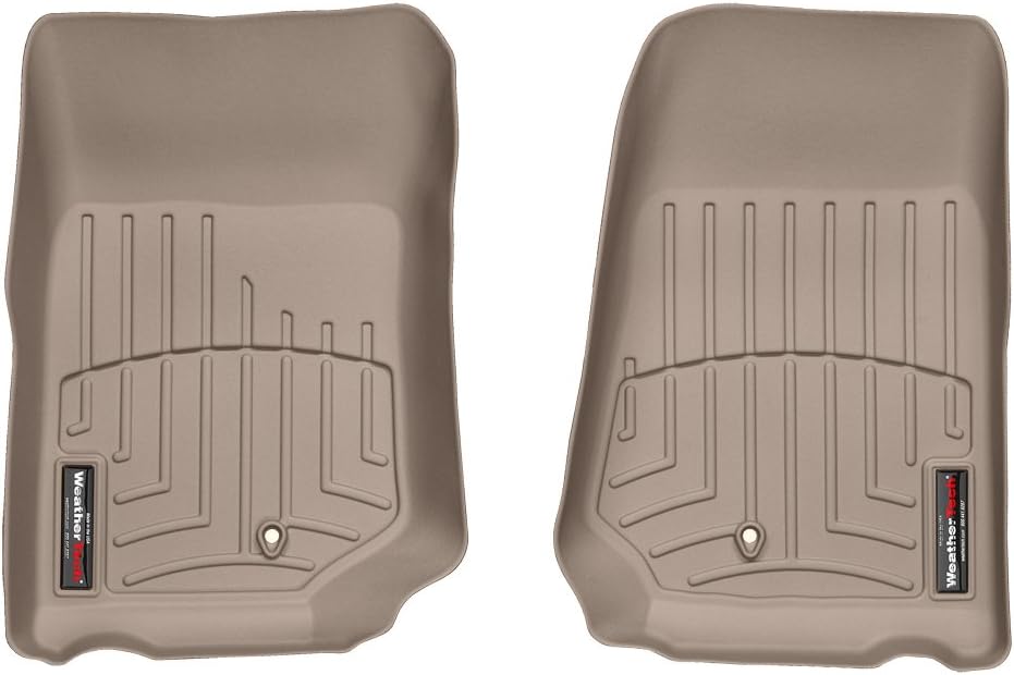 WeatherTech Custom Fit Front FloorLiner for Jeep Wrangler, Tan
