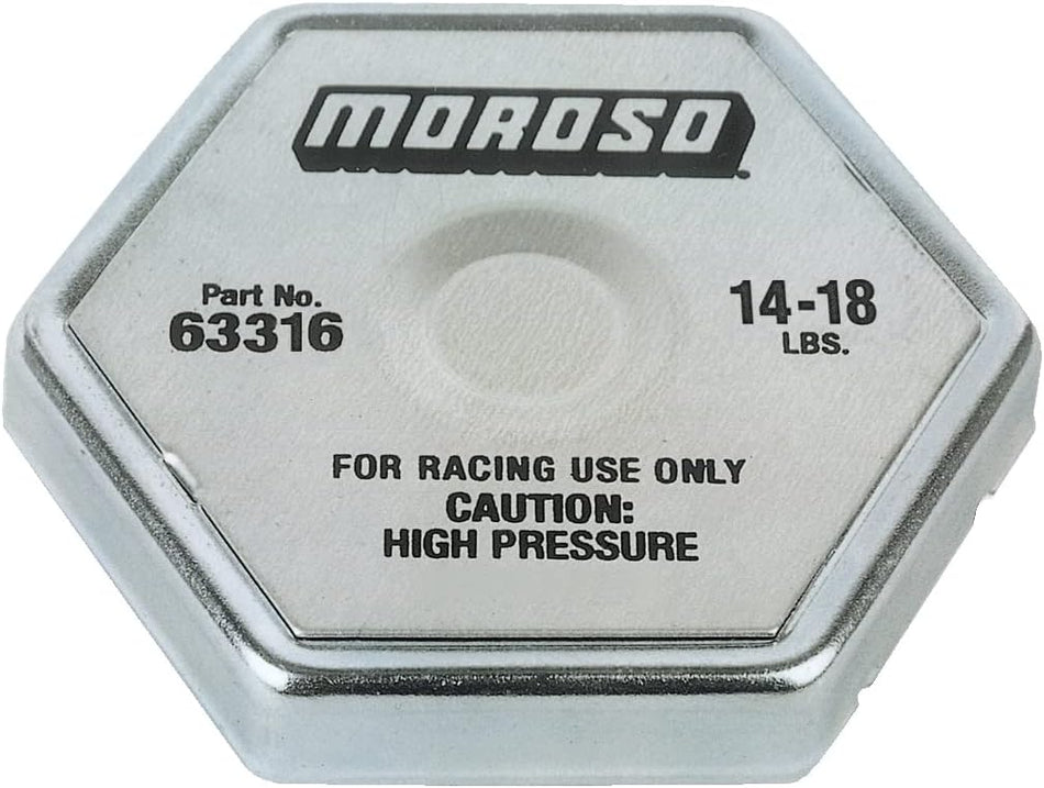 Moroso 63316 16 lbs. Radiator Cap