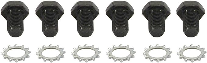 Spectre Performance 4696 Flexplate Bolt, Hex, Alloy Steel, Black Oxide