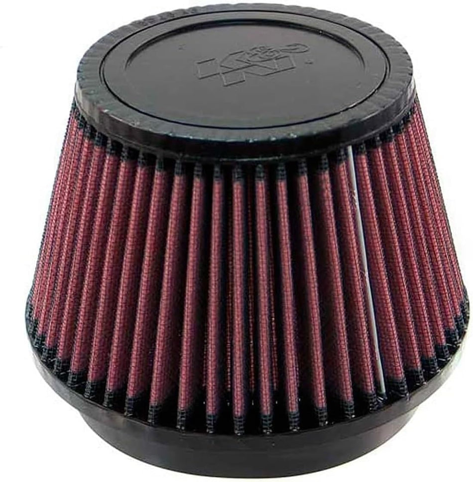 K&N Universal Clamp-On Air Filter: High Performance, Premium, Washable, Replacement Filter: Flange Diameter: 5 In, Filter Height: 4.125 In, Flange Length: 1 In, Shape: Round Tapered, RU-5163