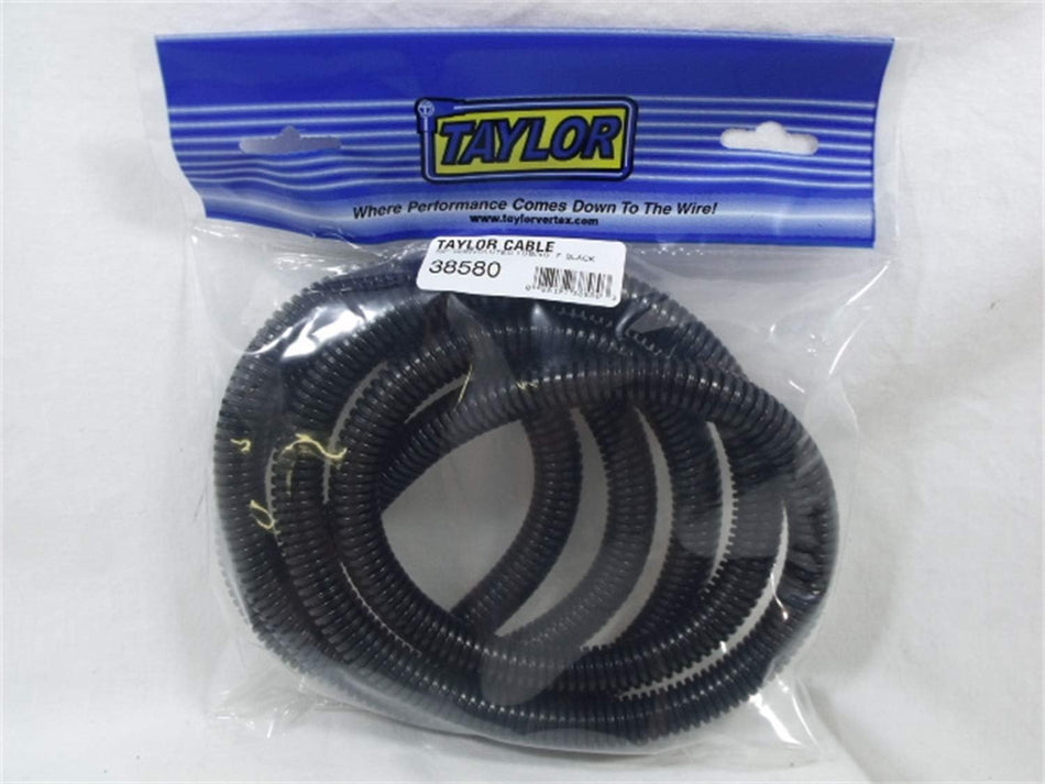 Taylor Cable 38580 Black Convoluted Tubing