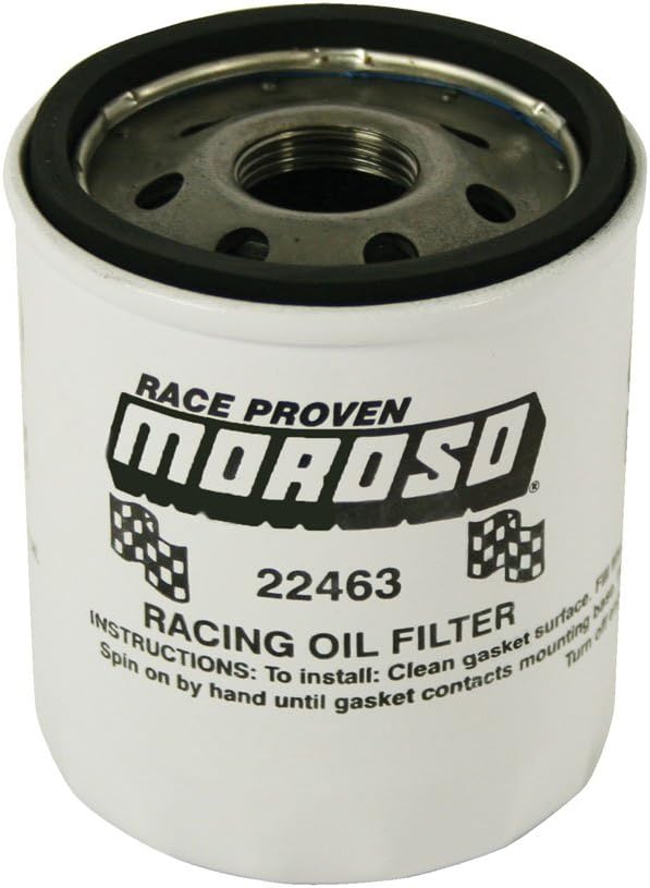 Moroso 22463 22mm Thread Oil Filter for GM LS/FORD 4.6/5.4 Engines