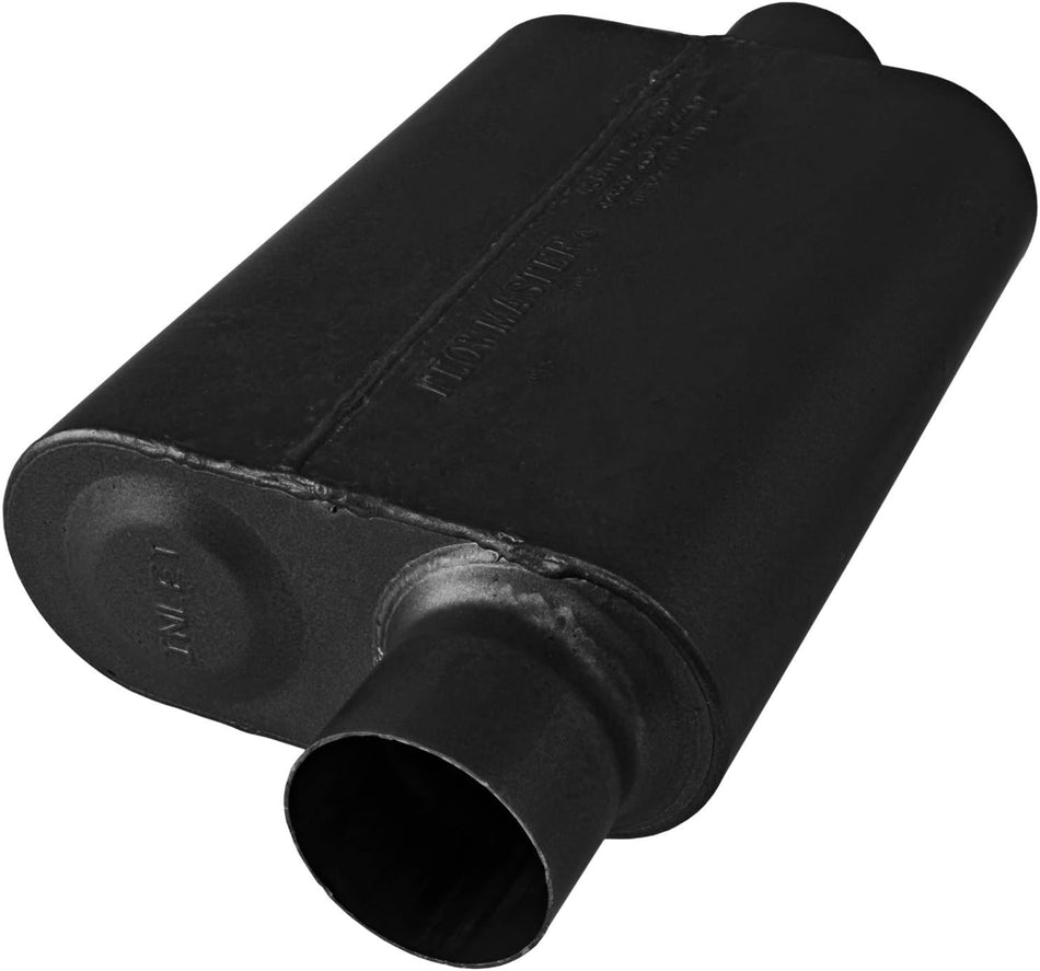 Flowmaster 8043041 40 Series Muffler 409S - 3.00 Offset IN / 3.00 Center OUT - Aggressive Sound