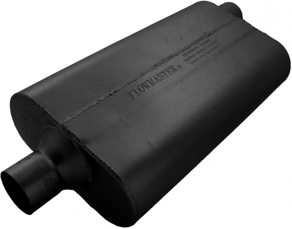 Flowmaster 942452 50 Delta Flow Muffler - 2.25 Center IN / 2.25 Offset OUT - Moderate Sound