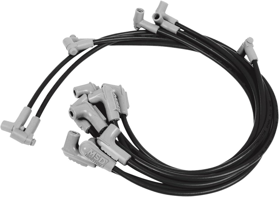 MSD 31763 Black 8.5mm Super Conductor Spark Plug Wire Set