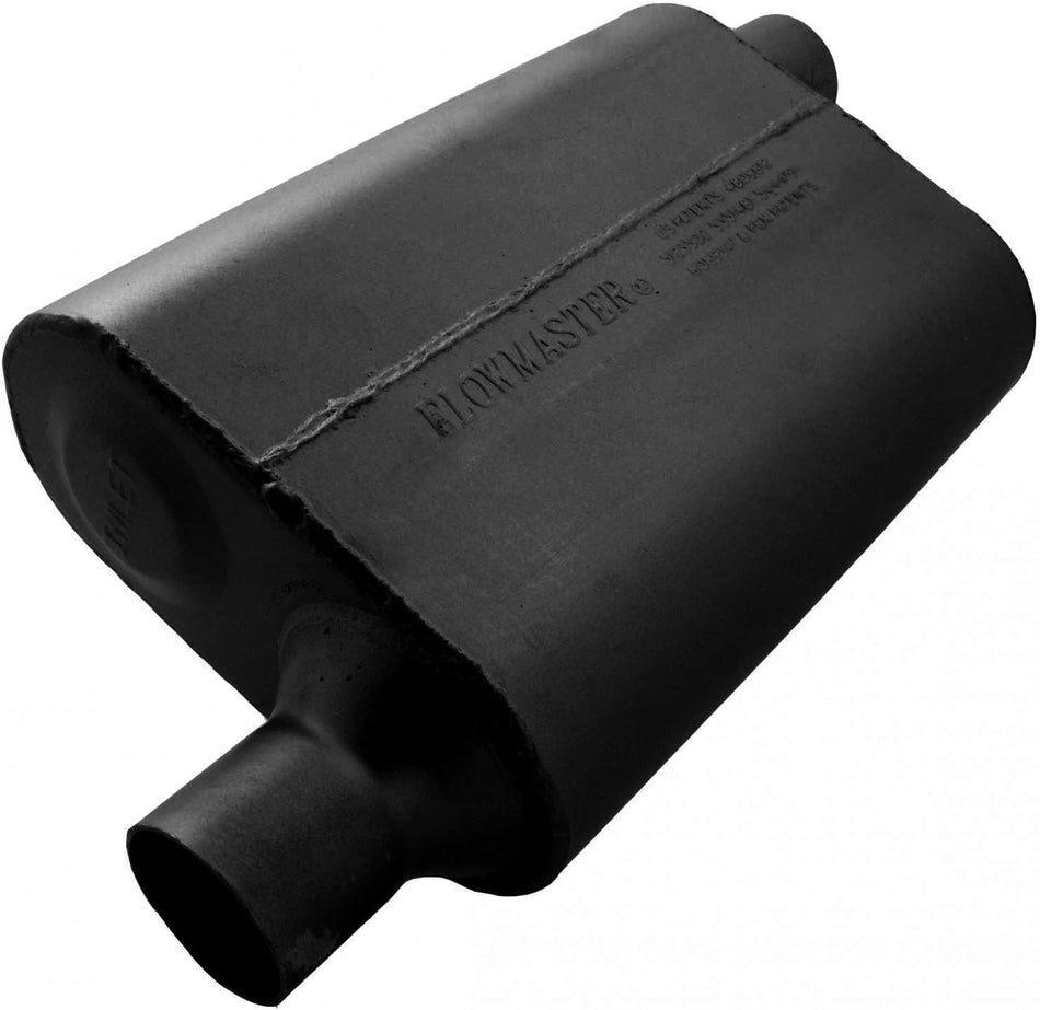 Flowmaster 942443 40 Delta Flow Muffler - 2.25 Offset IN / 2.25 Offset OUT - Aggressive Sound
