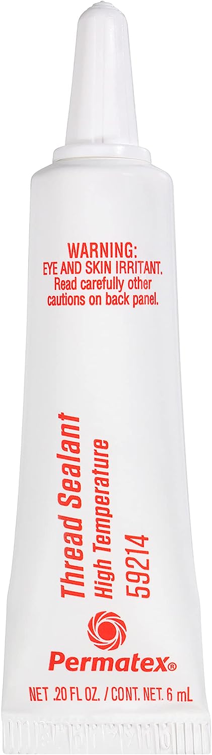 Permatex 59214 High Temperature Thread Sealant, 6 ml Tube, Pack of 1