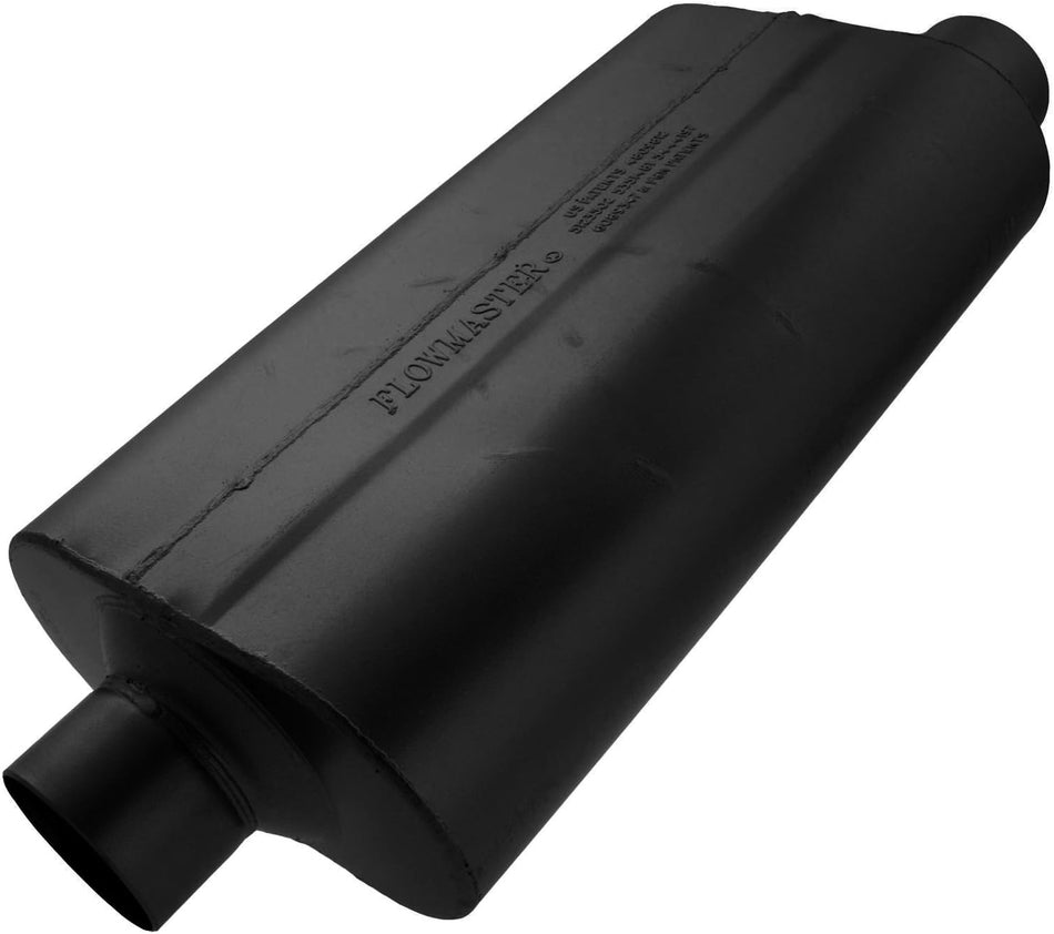 Flowmaster 9530560 50 H.D. Muffler - 3.00 Offset IN / 3.00 Center OUT - Moderate Sound