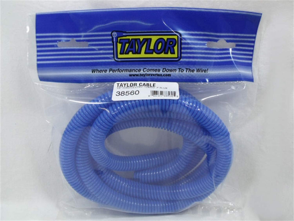 Taylor Cable 38560 Blue Convoluted Tubing