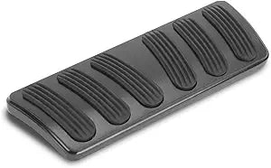 Lokar XBAG-6134 Black Curved Automatic Brake Pad with Rubber - Pair