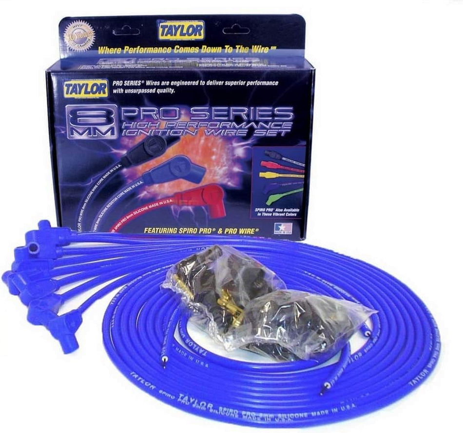 Taylor Cable 73651 Spiro-Pro Blue Spark Plug Wire Set