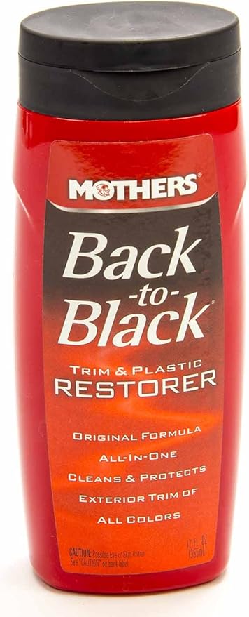 Mothers 6112 Back-to-Black Trim & Plastic Restorer, 12 fl. oz.
