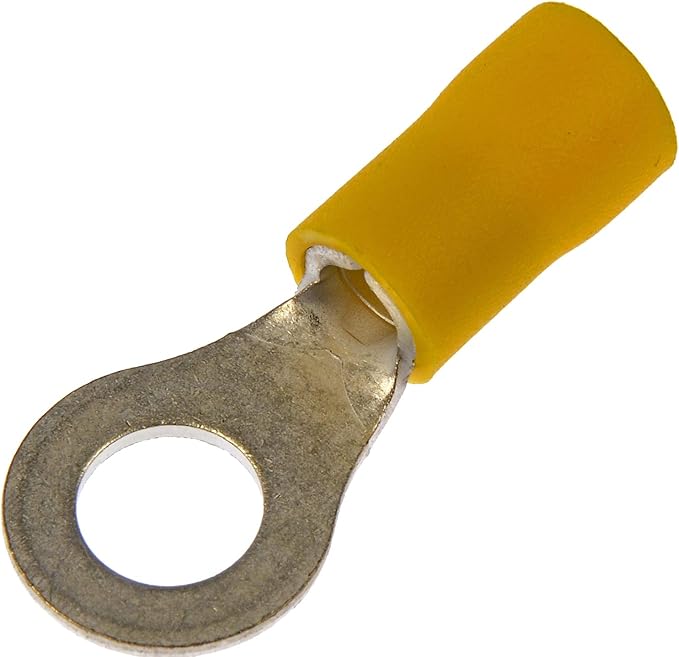 Dorman 85430: 12-10 Gauge Ring Terminal, 1/4 In., Yellow