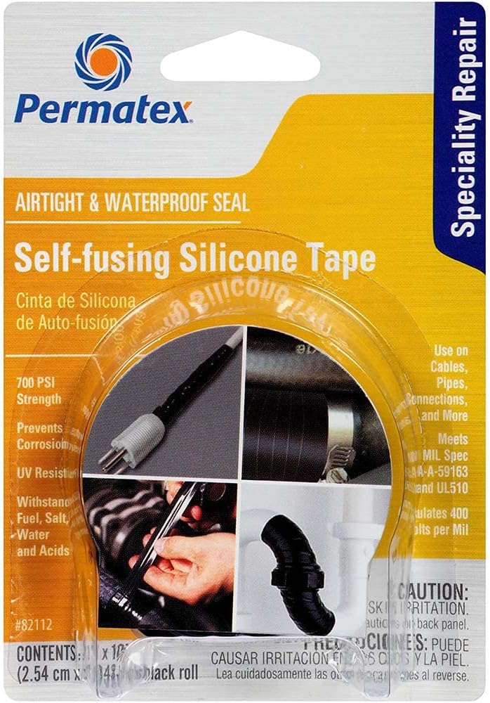 Permatex 82112 1" x 10' Self-Fusing Silicone Tape