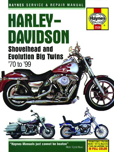 Harley-Davidson Shovelhead and Evolution Big Twins '70 to '99 (Haynes Service & Repair Manual)