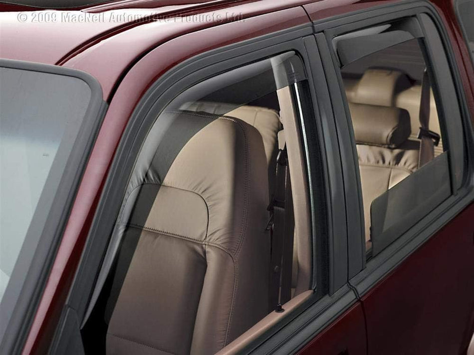 WeatherTech Custom Fit Front & Rear Side Window Deflectors for Ford Edge, Dark Smoke