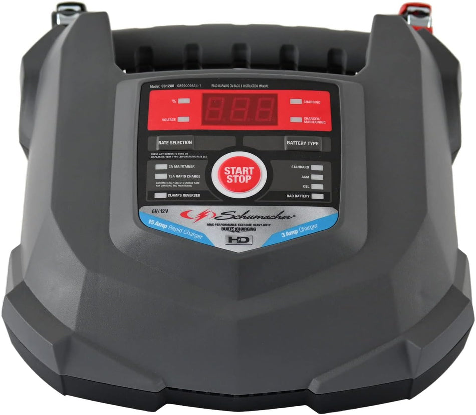 Schumacher SC-1200A-CA SpeedCharge 12Amp 6/12V Fully Automatic Battery Charger