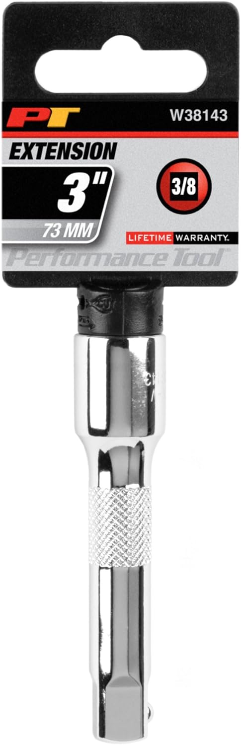 Performance Tool W38143 Socket Extension Bar, 3/8" Drive, 3"