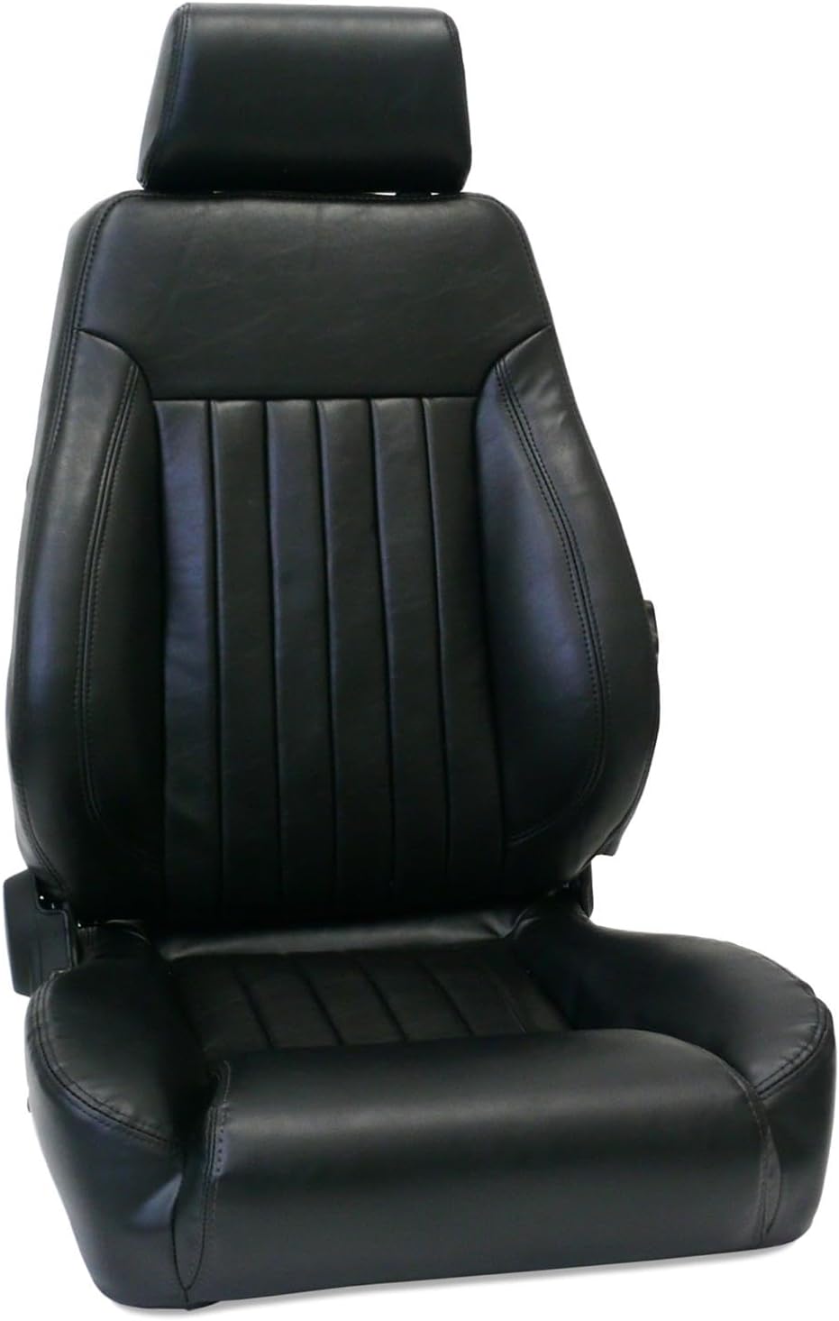 ProCar by Scat 80-1250-51R Black Vinyl Racing Elite Lumbar DLX Recliner Right Seat