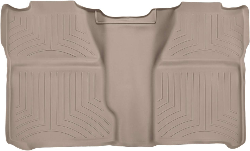 WeatherTech Custom Fit Rear FloorLiner for Chevrolet Silverado Crew Cab, Tan
