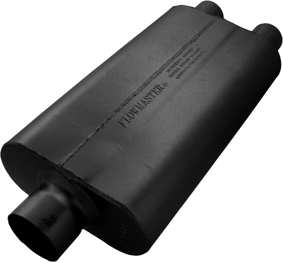 Flowmaster 9430522 50 Delta Flow Muffler - 3.00 Center IN / 2.25 Dual OUT - Moderate Sound