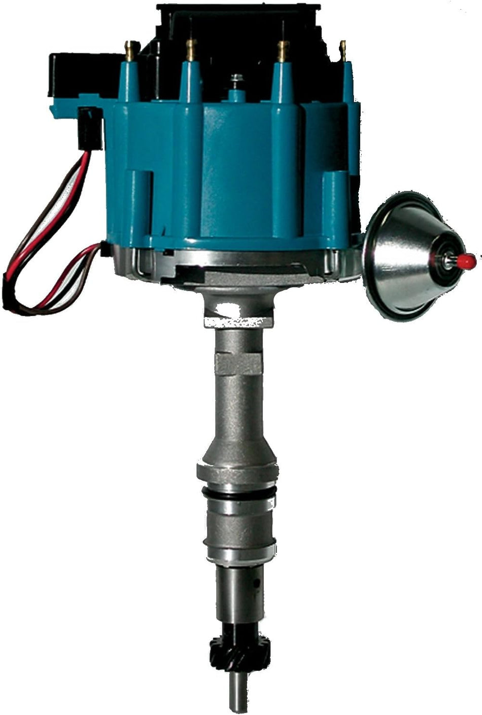Proform 66983B Vacuum Advance HEI Distributor with Steel Gear and Blue Cap for Ford 351 Windsor