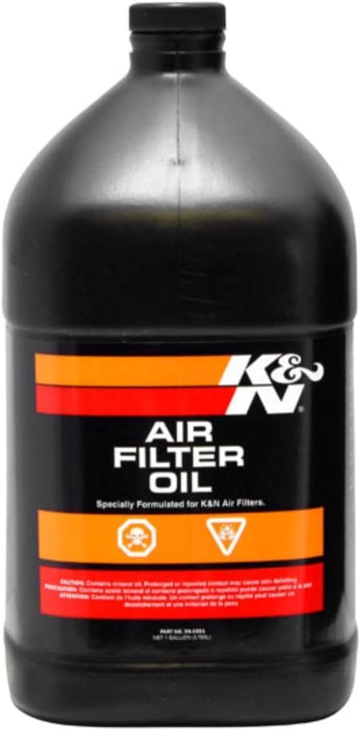 K&N Air Filter Oil: 1 Gallon; Restore Engine Air Filter Performance and Efficiency, 99-0551