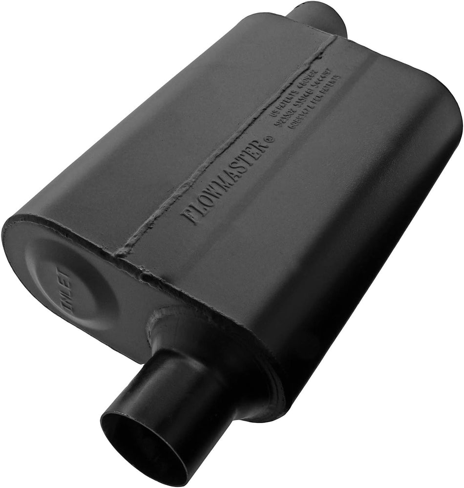 Flowmaster 942448 Super 44 Muffler - 2.25 Offset IN / 2.25 Offset OUT - Aggressive Sound