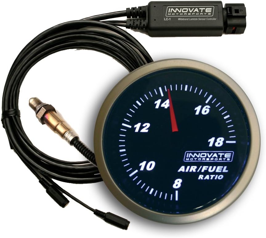 Innovate Motorsports 3802 G3 Complete Wideband Gauge Kit (2 1/16 52mm) with LC-1 O2 Sensor, Bung and Plug