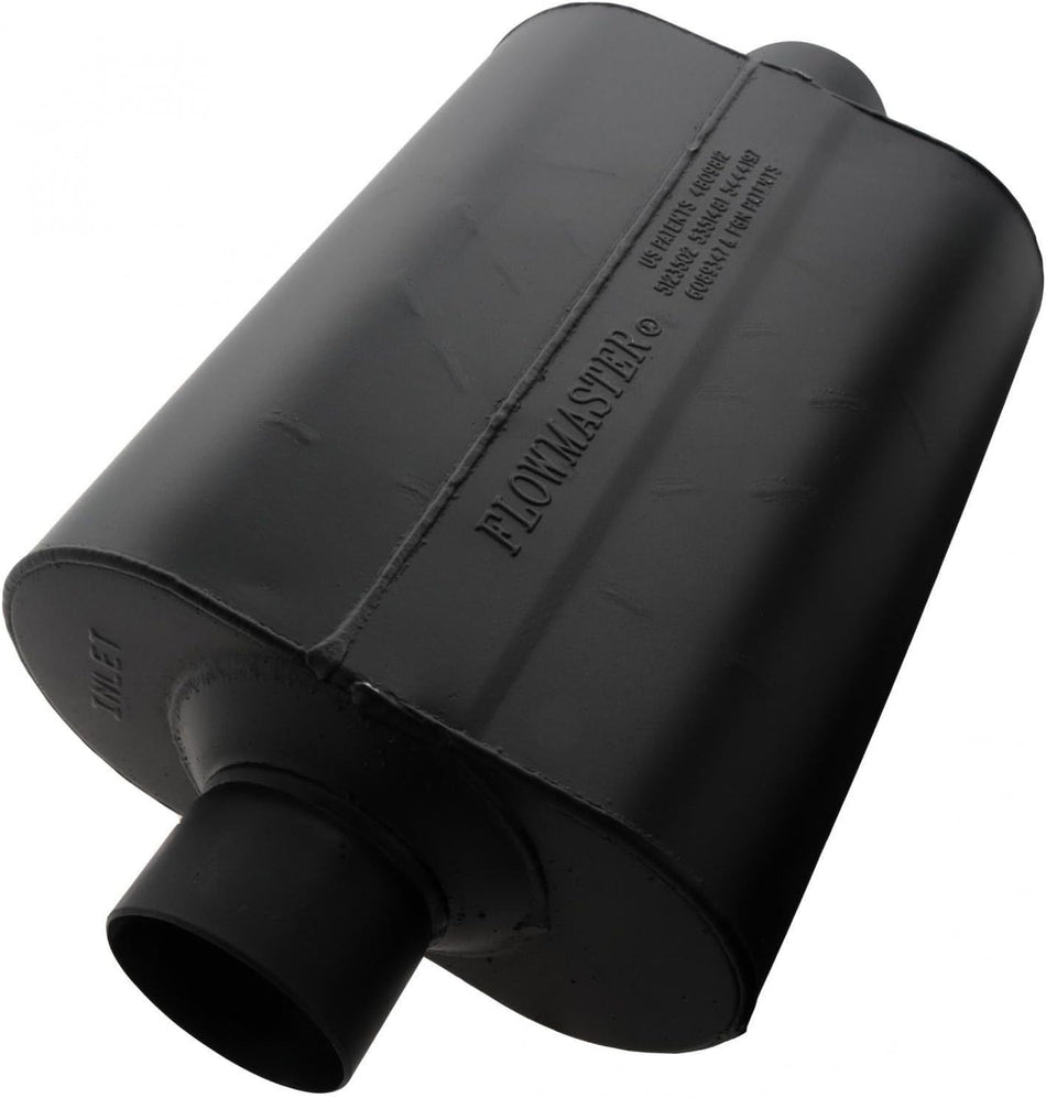 Flowmaster 953045 Super 40 Muffler - 3.00 Center IN / 3.00 Center OUT - Aggressive Sound