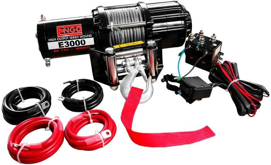 3,000 Lb. (1361Kg) 12 Volt Electric Winch For Atv, Load Holding Brake