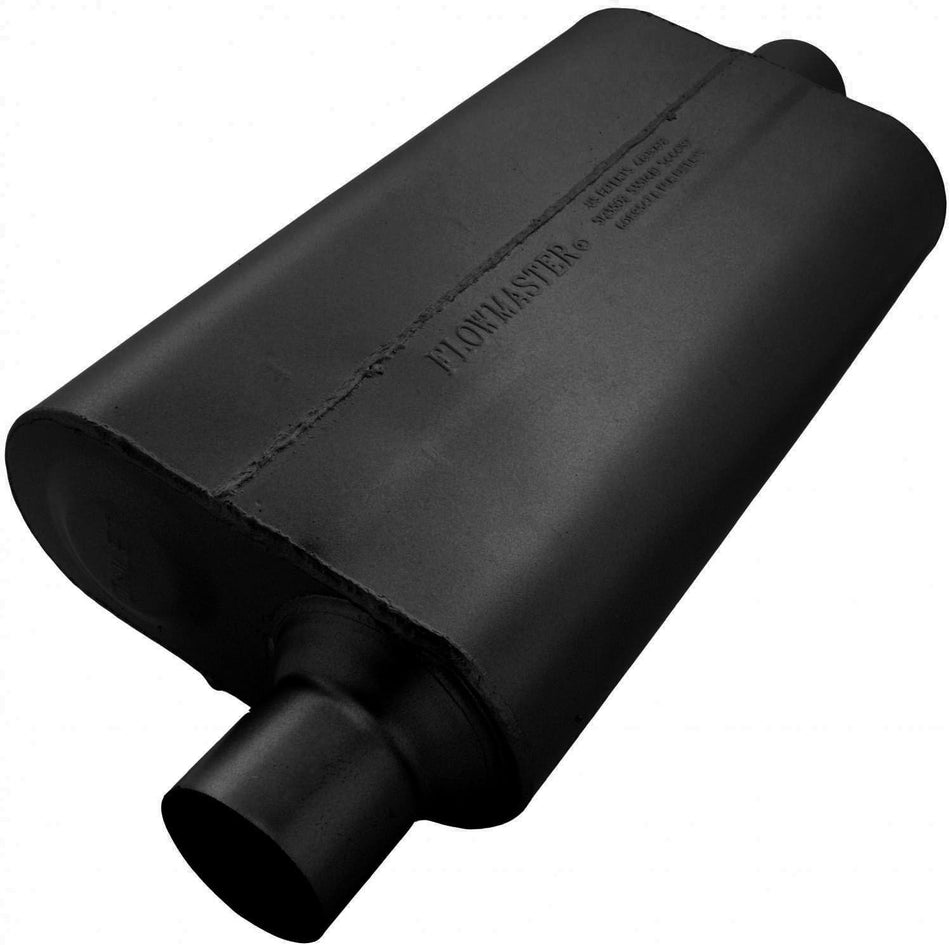 Flowmaster 942551 50 Delta Flow Muffler - 2.50 Offset IN / 2.50 Center OUT - Moderate Sound