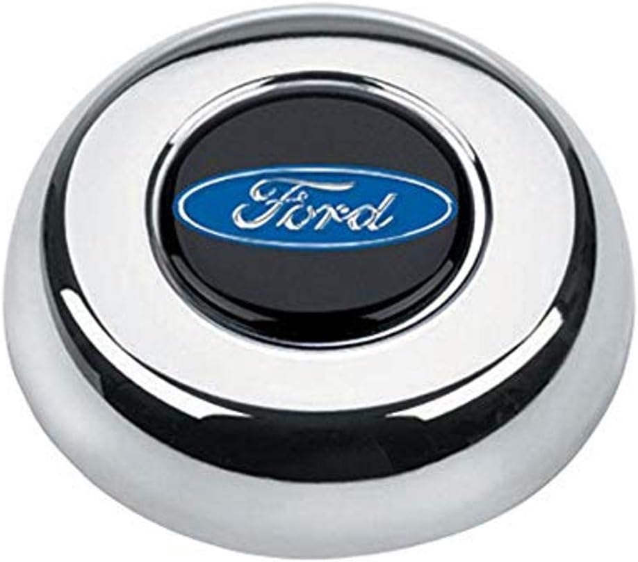 Grant 5685 Chrome Horn Button (Ford Blue Oval)