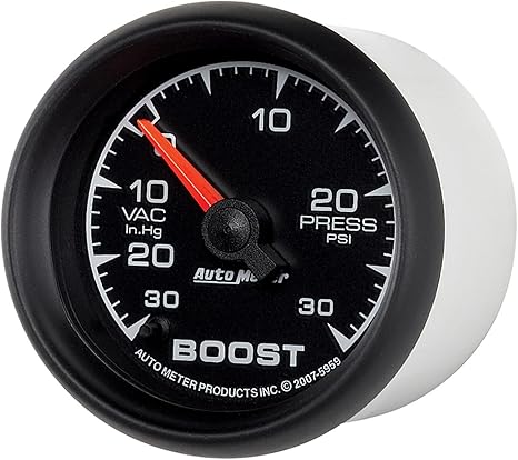 Auto Meter 5959 ES 2-1/16" 30 in. Hg/30 PSI Full Sweep Electric Vacuum/Boost Gauge