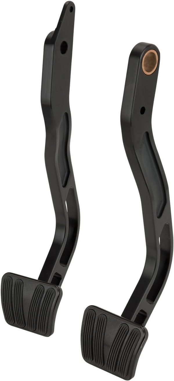 Lokar XBCA-9510 Midnight Series Black Finish Billet Brake and Clutch Arm with Standard Pad