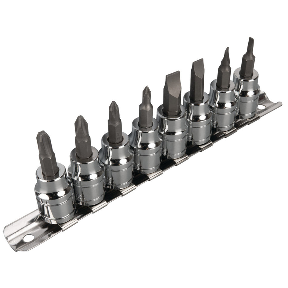 Performance Tool W38860 8 pc. 3/8" Dr. Screwdriver Bit Socket Set