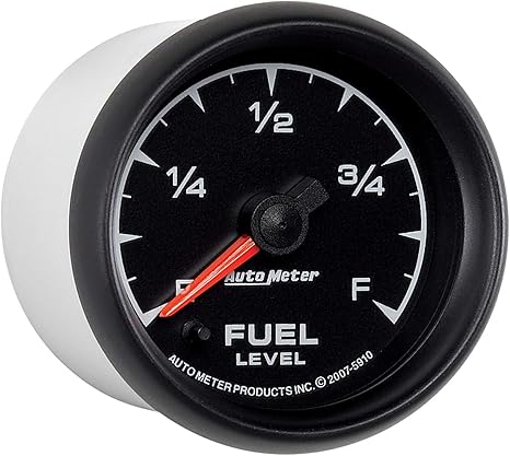 Auto Meter 5910 ES 2-1/16" Universal Stepper Full Sweep Electric Fuel Level Programmable Empty - Full Range Gauge