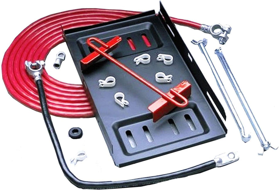 Taylor Cable 48010 Red Single Trunk Mount Battery Relocator Kit