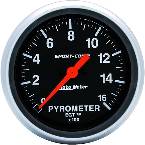 Auto Meter 3544 Sport-Comp Electric Pyrometer Gauge Kit