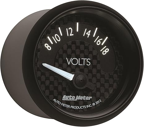 Auto Meter 8092 GT Series Electric Voltmeter Gauge