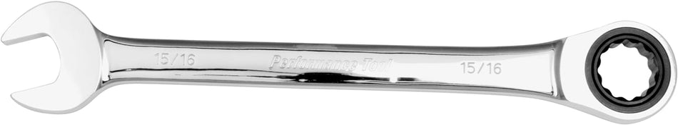 Performance Tool W30261 Professional Chrome Vanadium SAE 15/16" Ratcheting Wrench