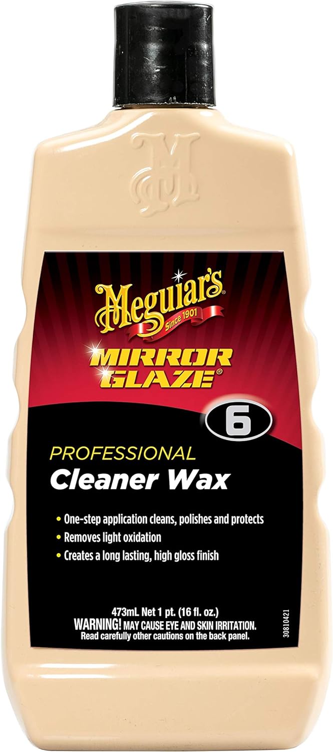 Meguiar’s M0616 Mirror Glaze Cleaner Wax, 16 oz