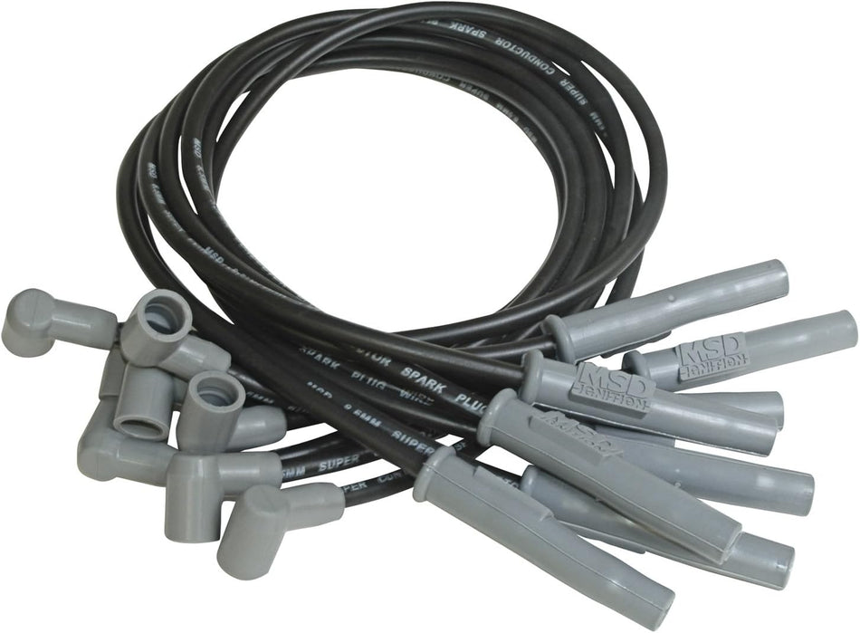 MSD 31373 Black 8.5mm Super Conductor Spark Plug Wire Set