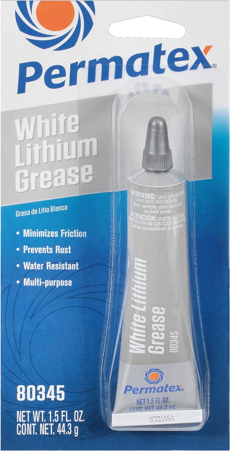 Permatex 80345 White Lithium Grease, 1.5 oz.