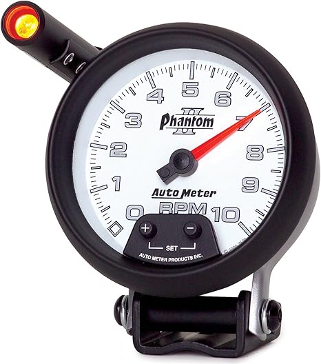 Auto Meter 7590 Phantom II Pedestal Mount Mini-Monster Tachometer 3.750 in.