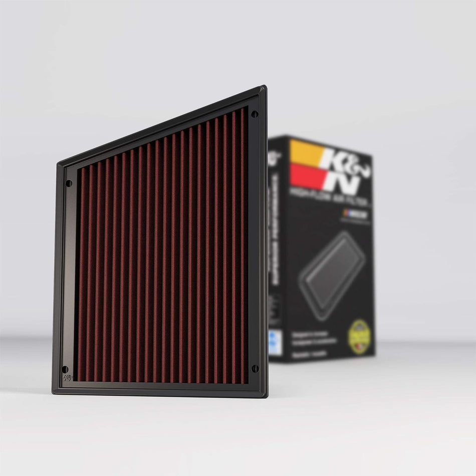K&N Engine Air Filter: High Performance, Premium, Washable, Replacement Filter: 2011-2016 Chevy/GMC Heavy Duty Diesel Truck (Silverado 2500HD, Silverado 3500HD, Sierra 2500HD, Sierra 3500HD), 33-2466