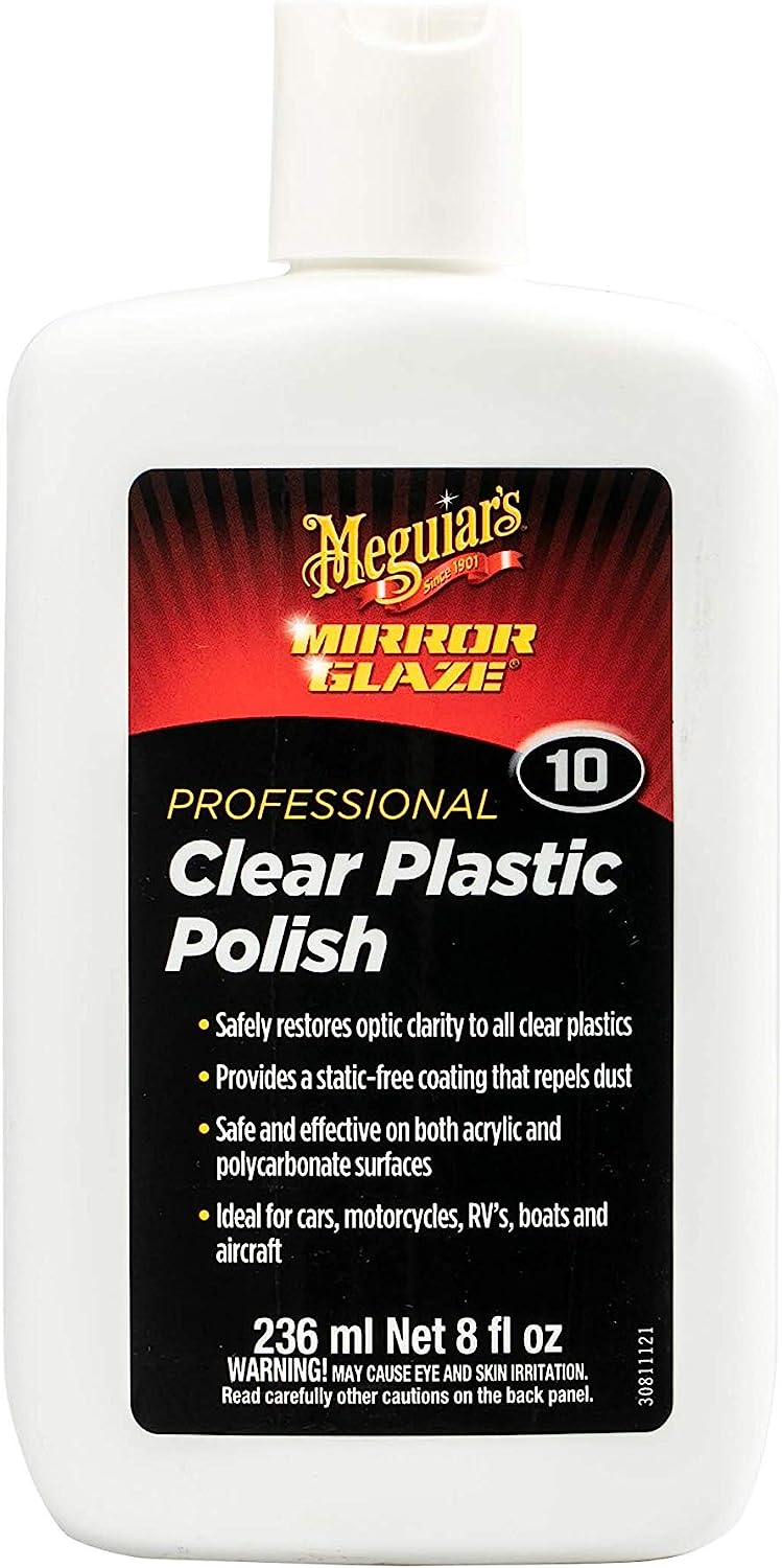 Meguiar's M10 Mirror Glaze Clear Plastic Polish - 8 oz.