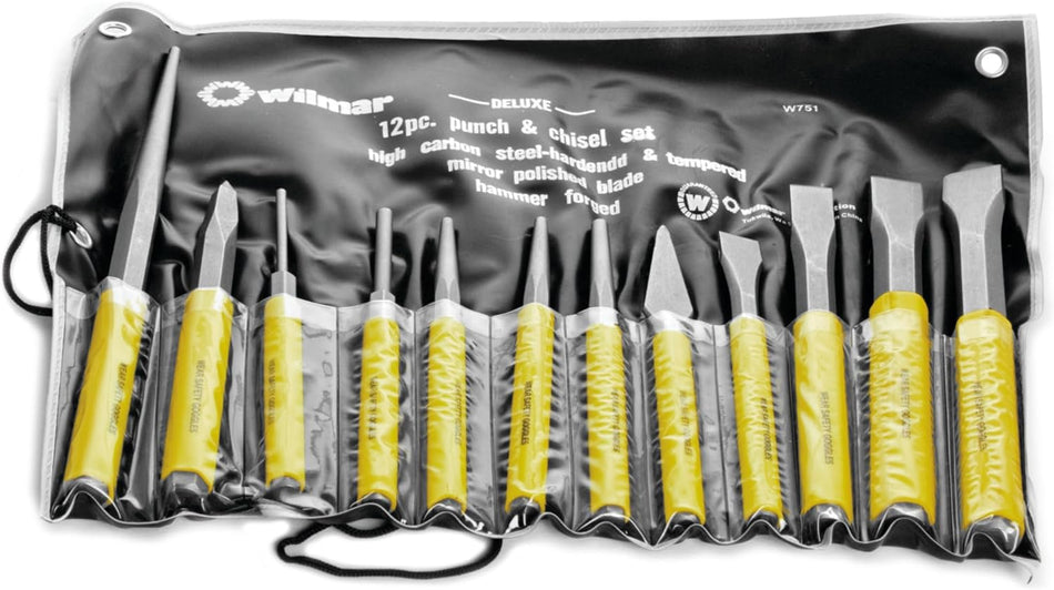 Performance Tool W751 12-Piece Chisel and Punch Set