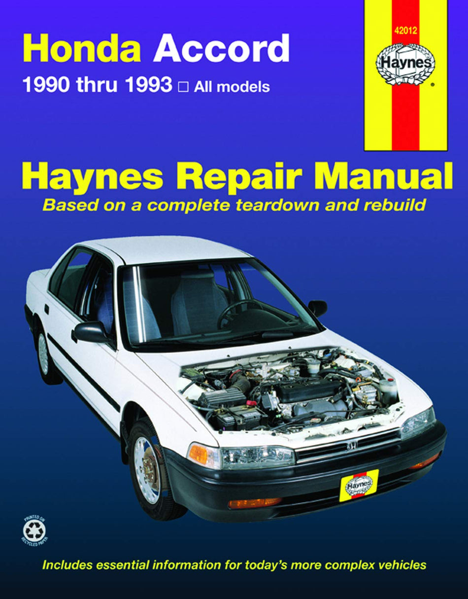 Honda Accord (90-93) Haynes Repair Manual